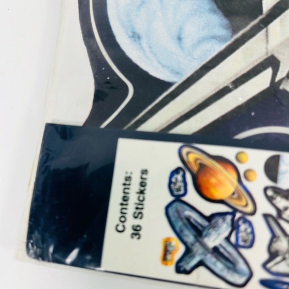 Astronaut Space Wall Stickers Pack Of 36 Stickers Village Easy Ups NEW Kids - Picture 3 of 9